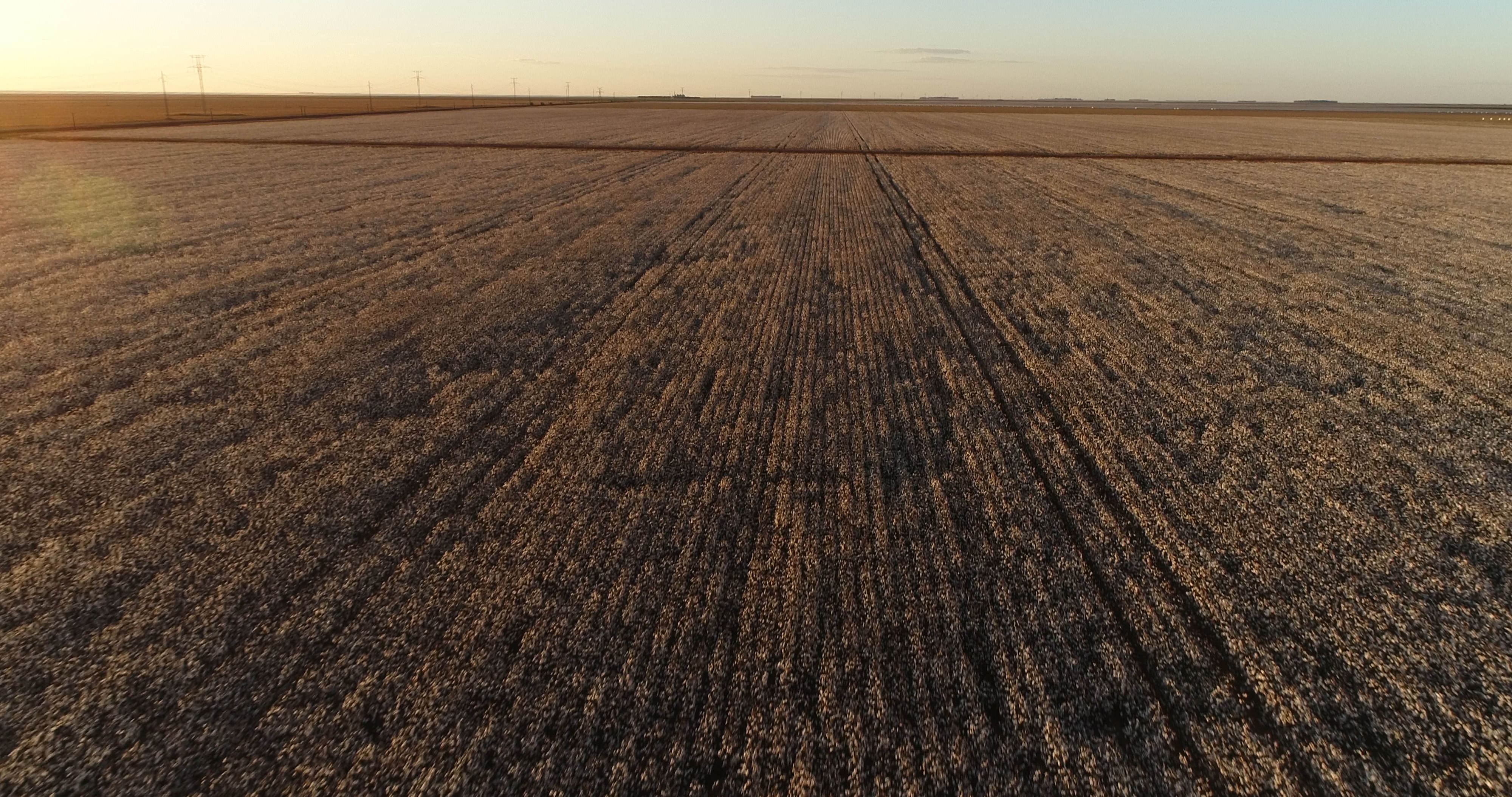 As paisagens planas são um bom terreno para desenvolvimento da agricultura.